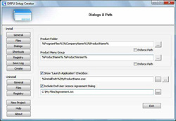 Setup creator software screenshot