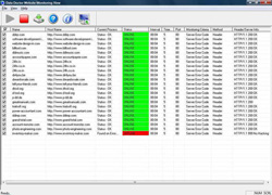 Website monitoring tool screenshot