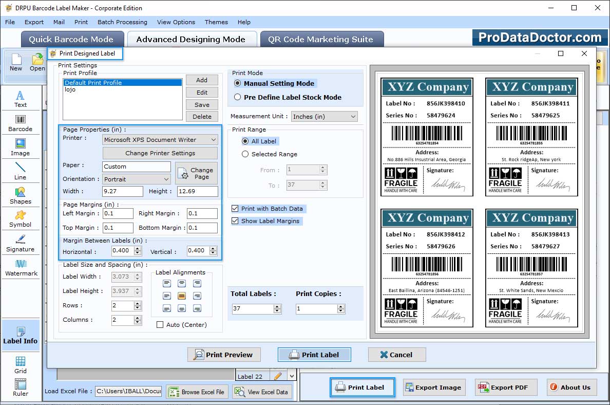 Barcode Label Maker - Corporate Edition