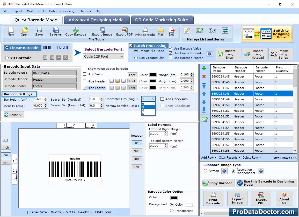 Barcode Label Maker - Corporate Edition