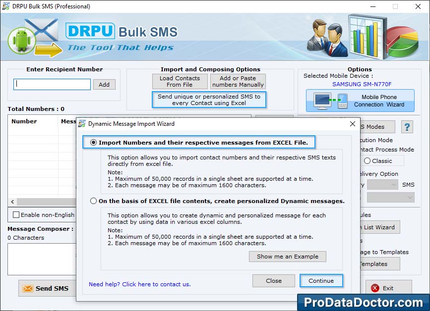 Bulk SMS Software – Professional