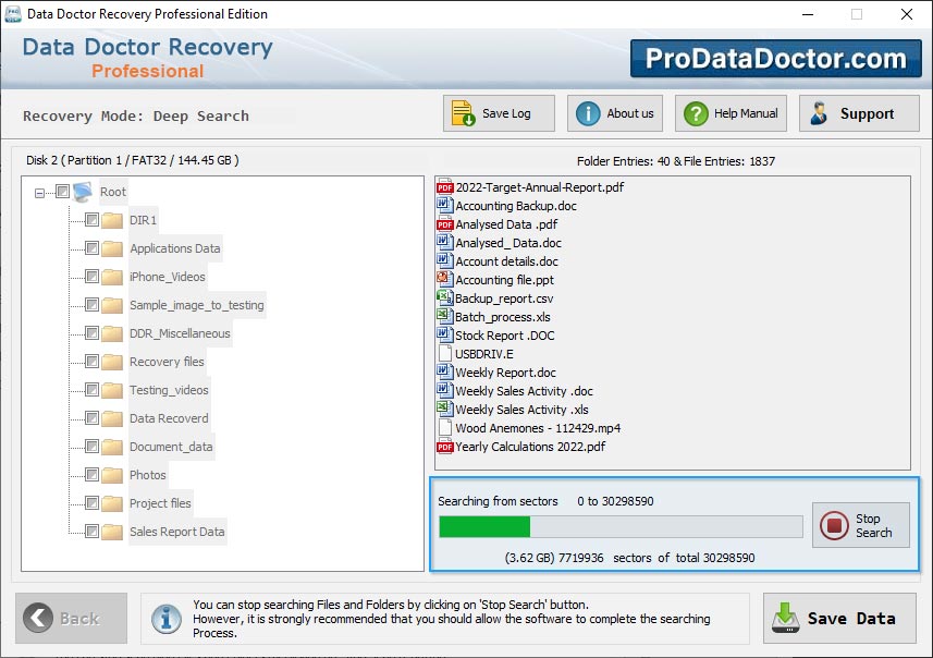 DDR Professional – Data Recovery