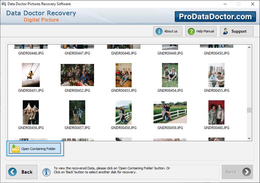 Digital Pictures Recovery