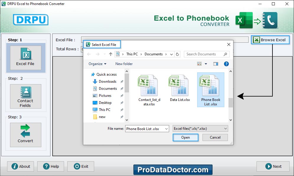 Excel to Phonebook Converter