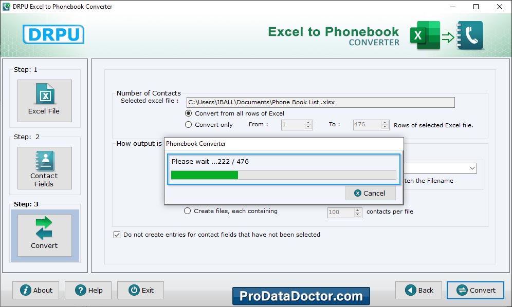 Excel to Phonebook Converter