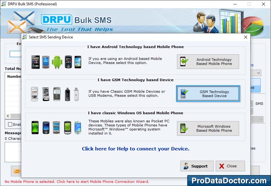 Bulk SMS Software for GSM Mobile Phones