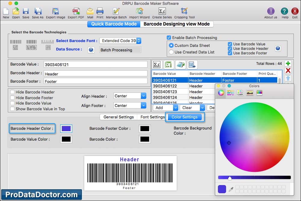 Mac Barcode Label Maker - Standard Edition