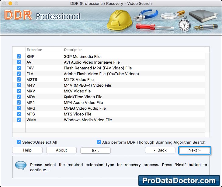 Mac DDR Professional – Recovery