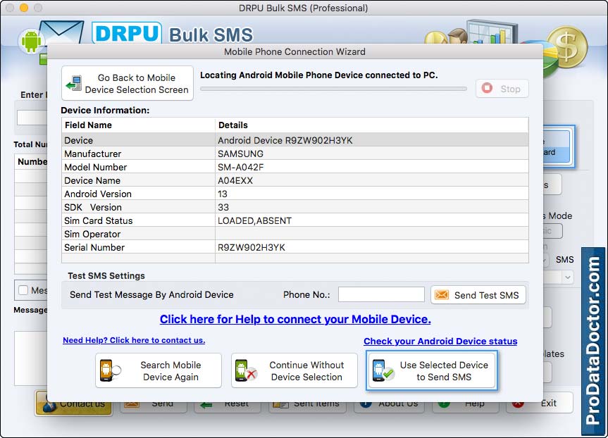 Mac Bulk SMS Software - Professional