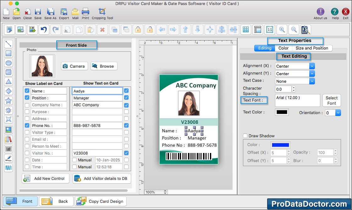  Visitors ID Cards and Gate Pass Maker for Mac 