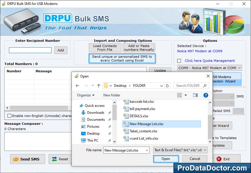 Bulk SMS Software - Multi USB Modem