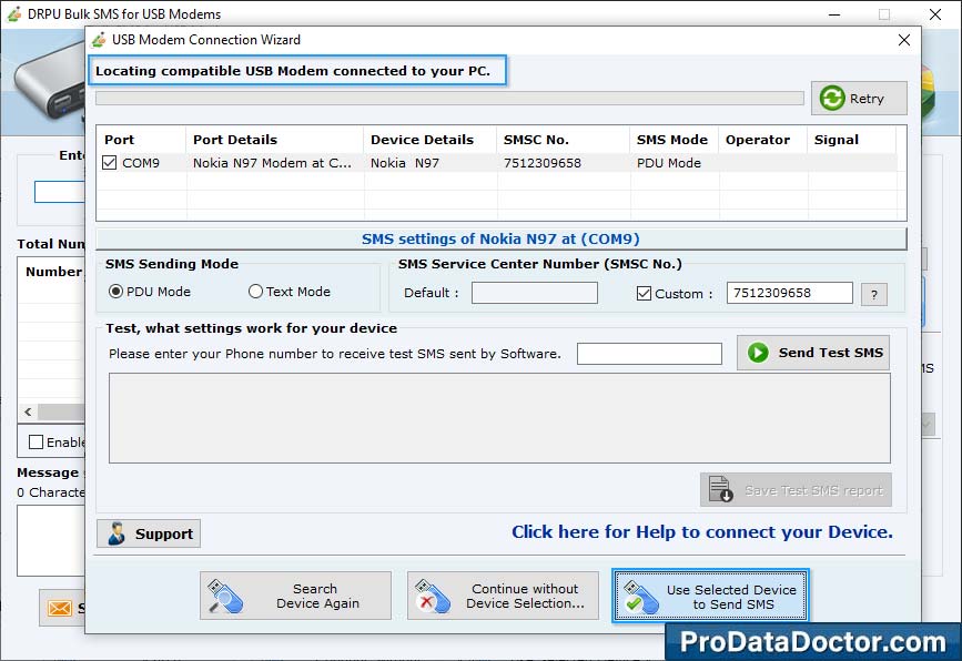 Bulk SMS Software - Multi USB Modem