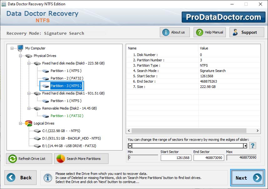 NTFS Data Recovery