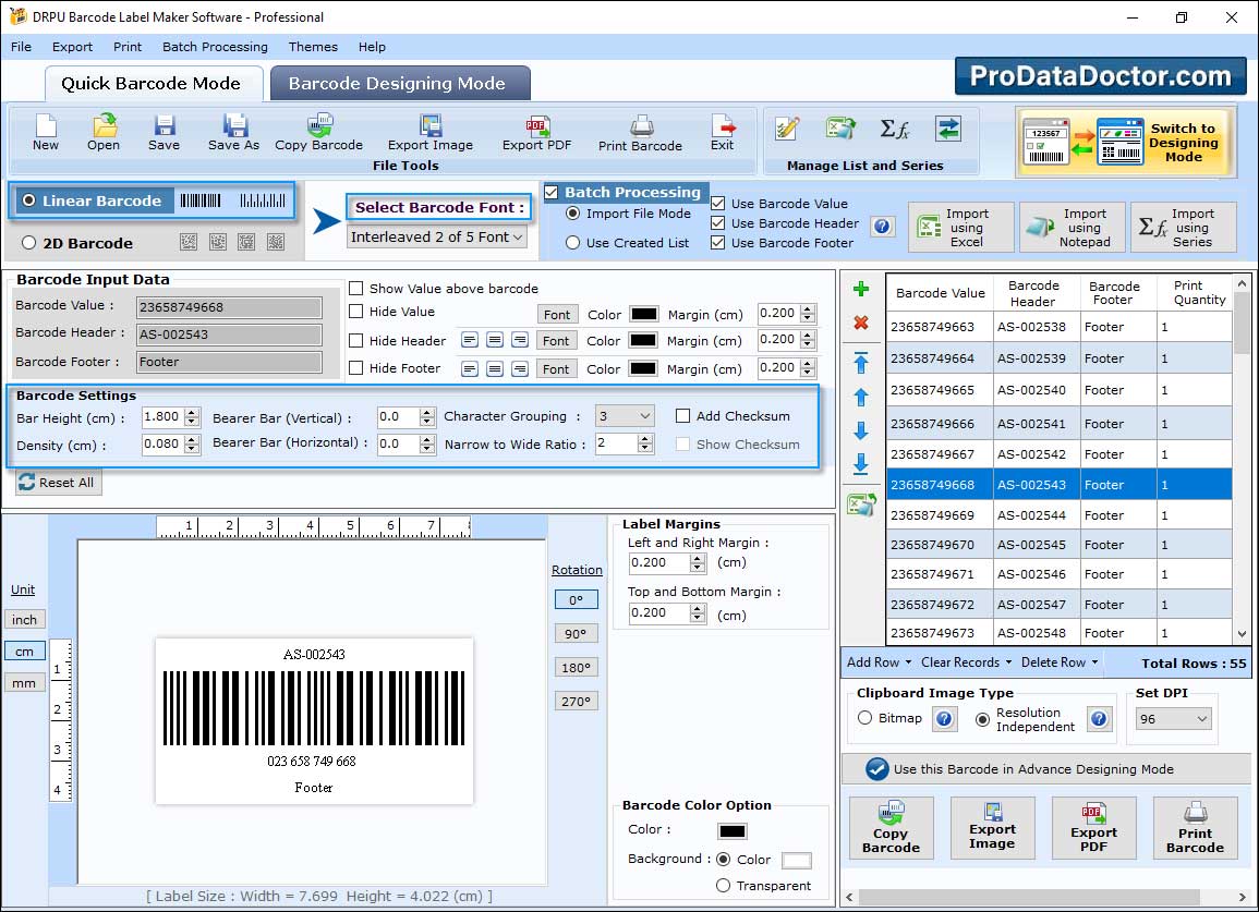 Barcode Label Maker - Professional Edition