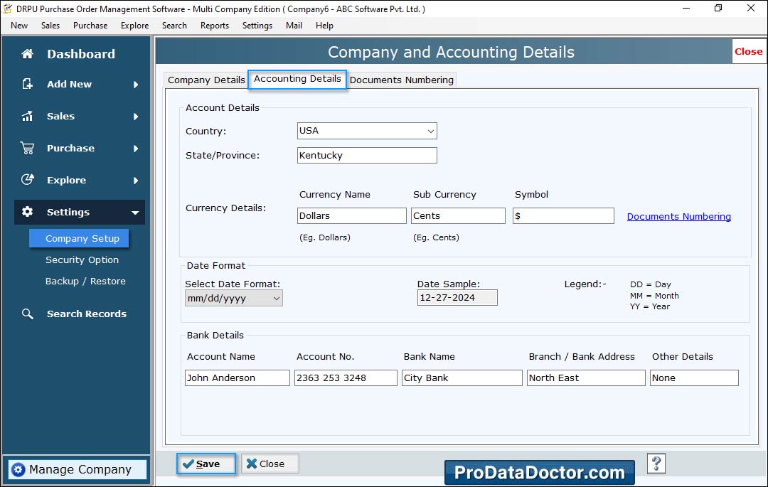 Purchase Order (Multi Company Edition)