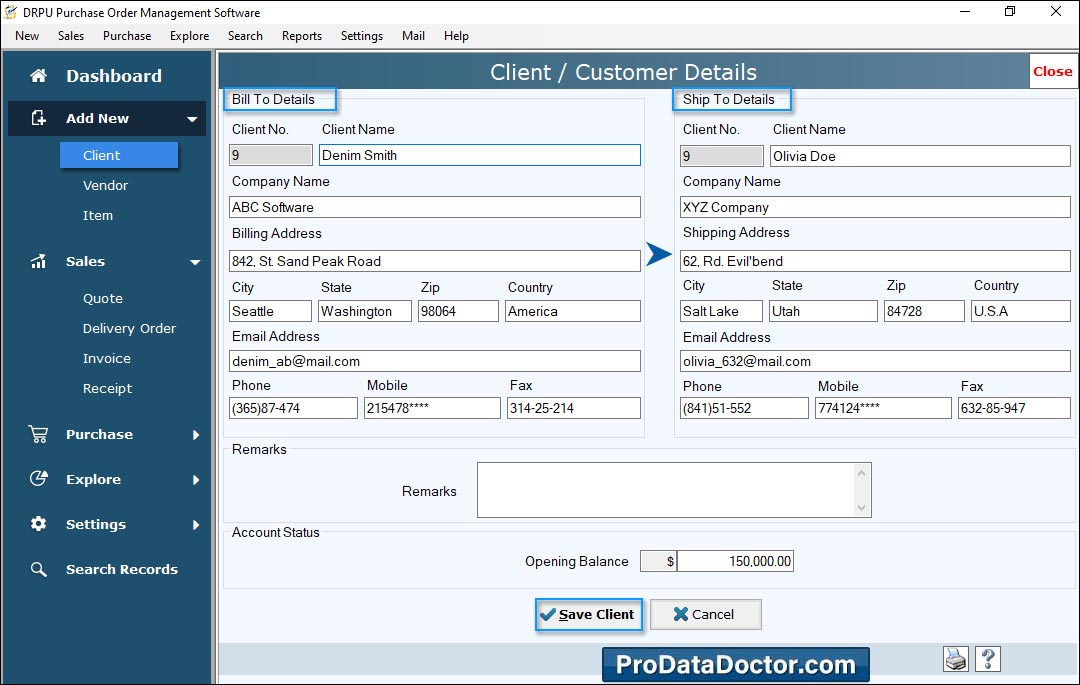 Purchase Order (Standard Edition)