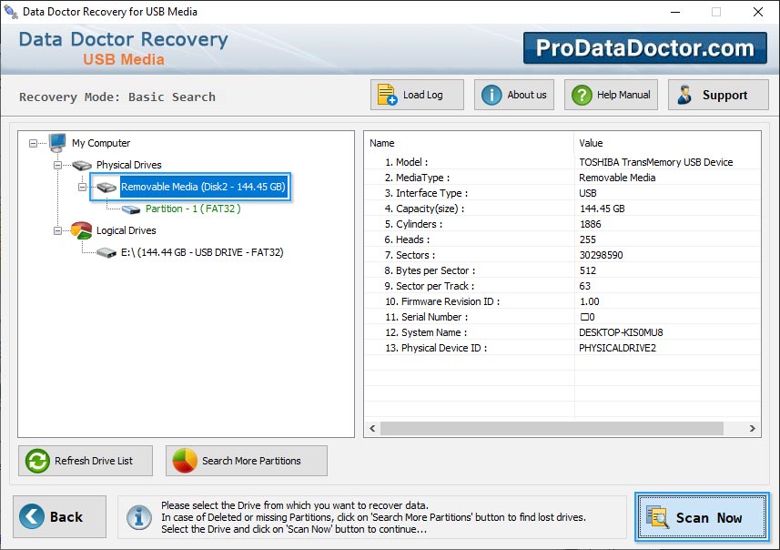 Removable Media Data Recovery