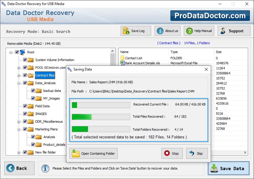 Removable Media Data Recovery