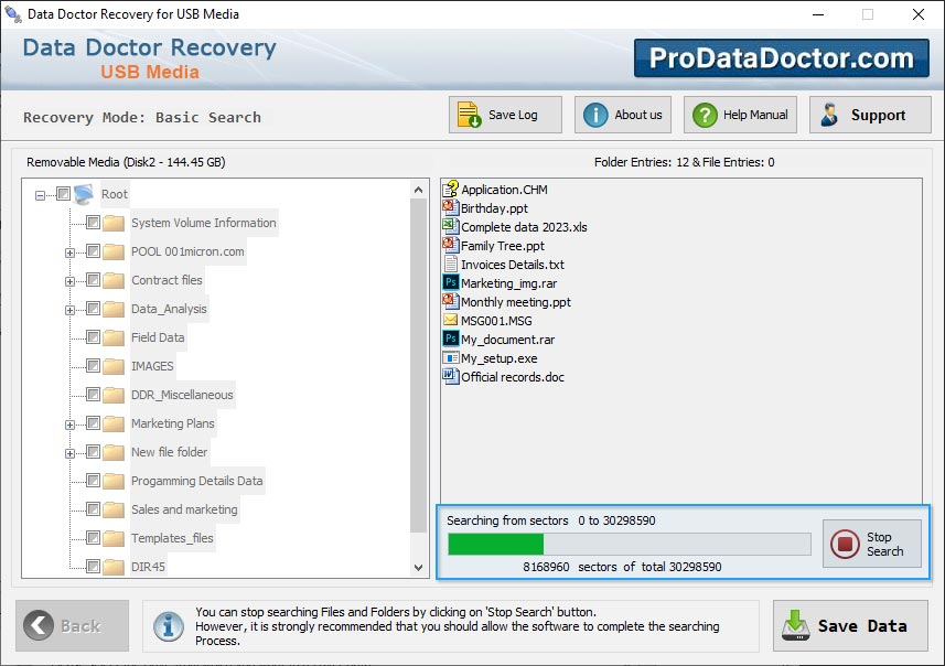 Removable Media Data Recovery