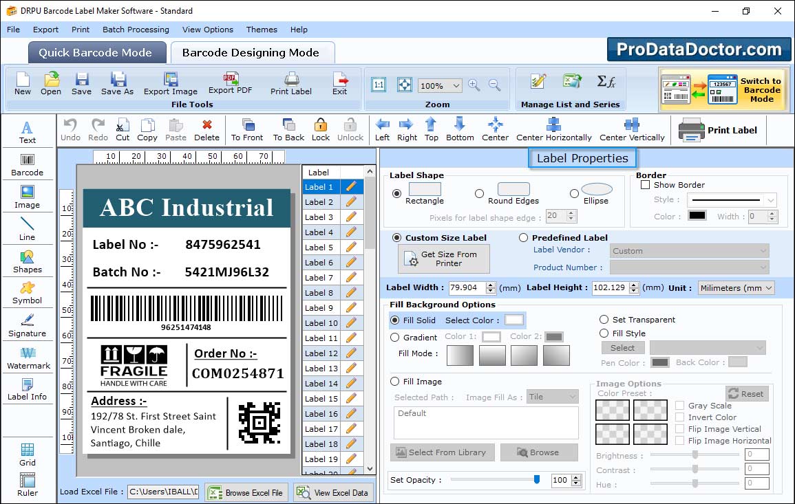 Barcode Label Maker - Standard Edition