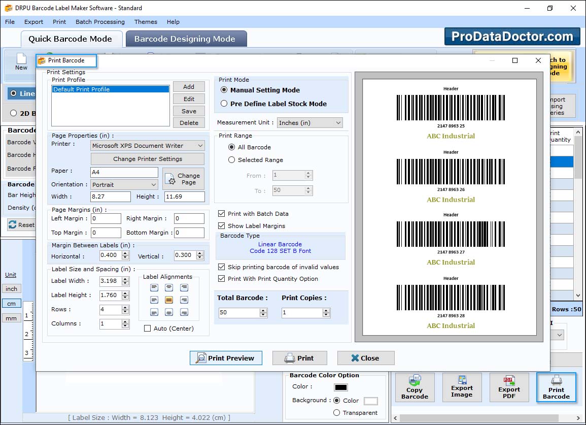 Barcode Label Maker - Standard Edition