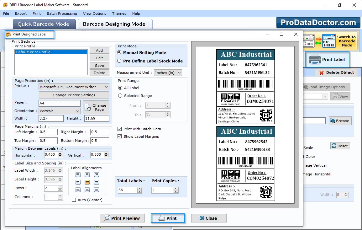 Barcode Label Maker - Standard Edition